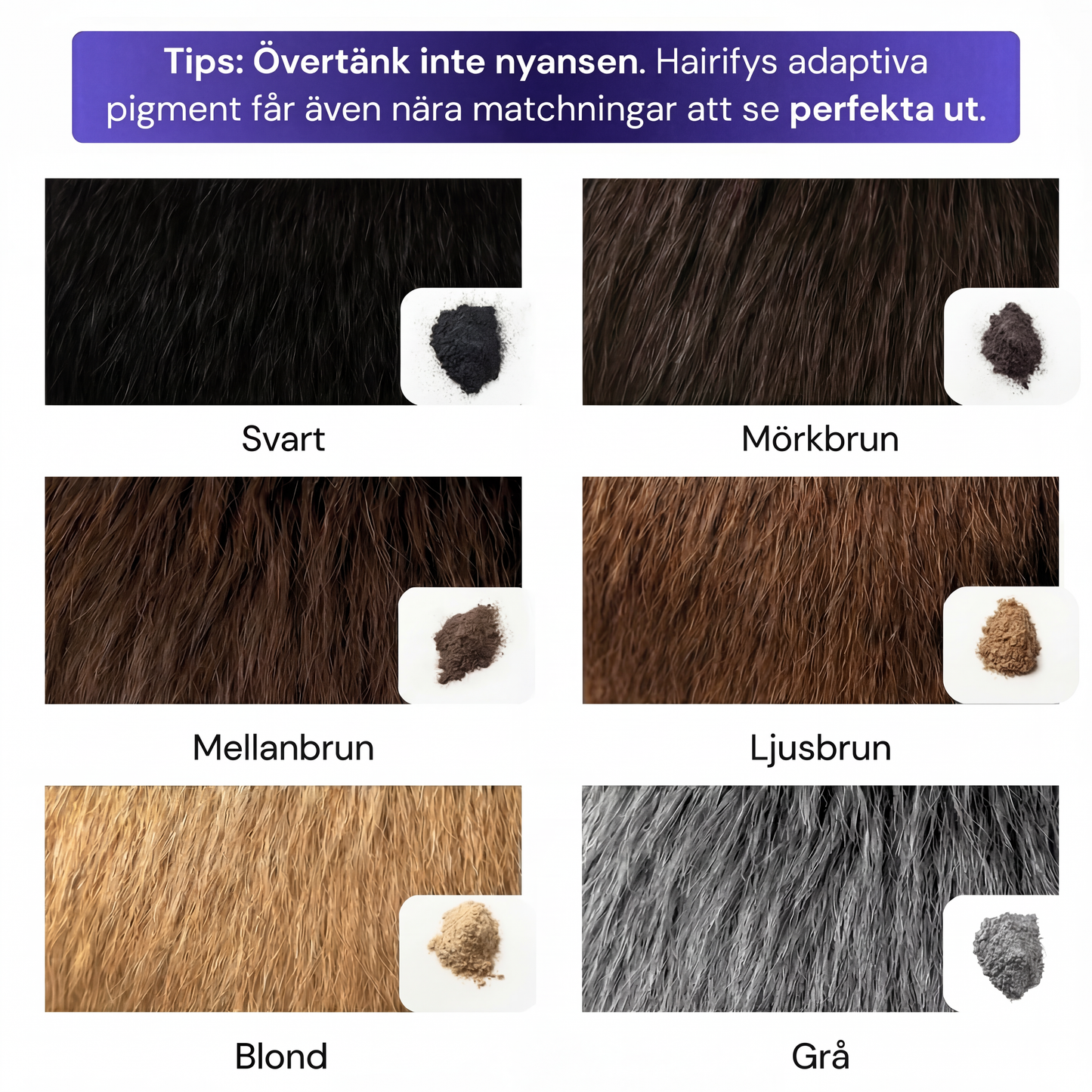 Hår Densitet Fyllning